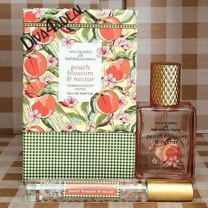 Bath & Body Works X Vera Bradley PEACH BLOSSOM & Nectar 1.7 FL OZ EDP 2PC Spray